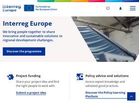 'interregeurope.eu' screenshot