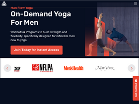 'manflowyoga.com' screenshot