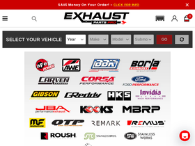 exhaustpartspro.com homepage screenshot