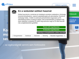 'affidea.hu' screenshot