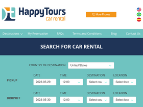 'happytoursusa.com' screenshot