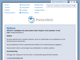 'prekenweb.nl' screenshot