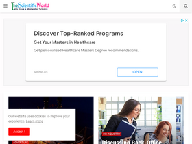 'scientificworldinfo.com' screenshot