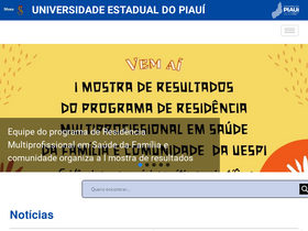 'uespi.br' screenshot