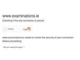 'examinations.ie' screenshot