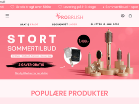 Probrush homepage screenshot