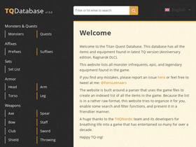 'tq-db.net' screenshot