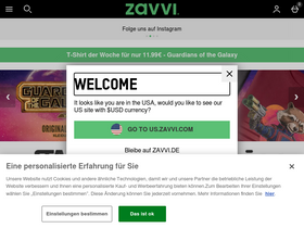 'zavvi.de' screenshot
