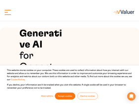 'valuer.ai' screenshot