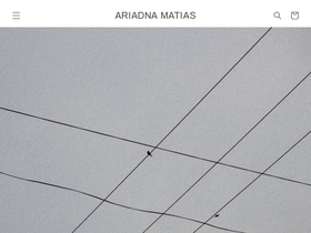 ariadnamatias.com homepage screenshot