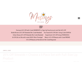 'musingsofamuse.com' screenshot