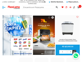 'plazalama.com.do' screenshot