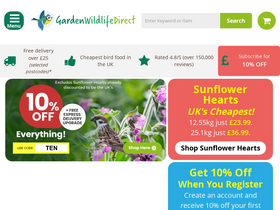 'gardenwildlifedirect.co.uk' screenshot