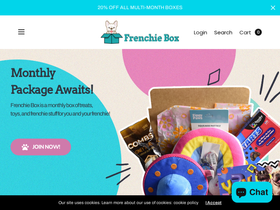 frenchieboxes.com homepage screenshot