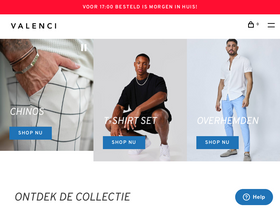 VALENCI FASHION homepage screenshot