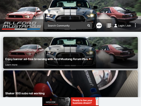 'allfordmustangs.com' screenshot