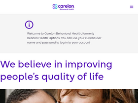 'providerconnect.carelonbehavioralhealth.com' screenshot
