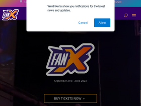 'fanxsaltlake.com' screenshot