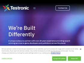 'testroniclabs.com' screenshot