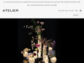 ateliernewyork.com homepage screenshot