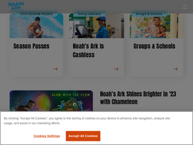 'noahsarkwaterpark.com' screenshot