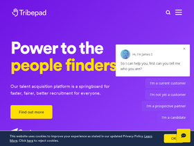 'tribepad.com' screenshot