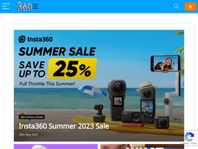 'threesixtycameras.com' screenshot