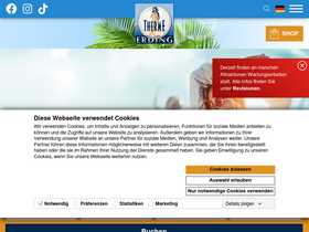 'therme-erding.de' screenshot