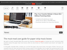 'musicboxmaniacs.com' screenshot