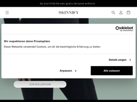 Skinnify Deutschland website screenshot