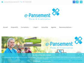 'e-pansement.fr' screenshot