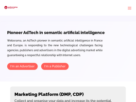 'weborama.fr' screenshot