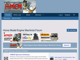 'homemodelenginemachinist.com' screenshot