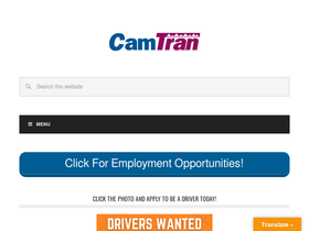 'camtranbus.com' screenshot