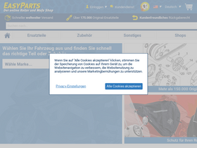 'easyparts-rollerteile.de' screenshot