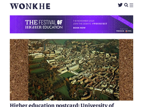 'wonkhe.com' screenshot