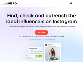 'trendhero.io' screenshot
