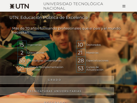 'frh.cvg.utn.edu.ar' screenshot