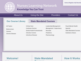 'nurseslearning.com' screenshot