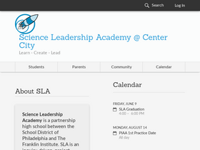 'scienceleadership.org' screenshot