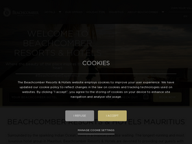 'beachcomber-hotels.com' screenshot