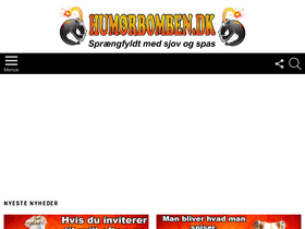 'humorbomben.dk' screenshot