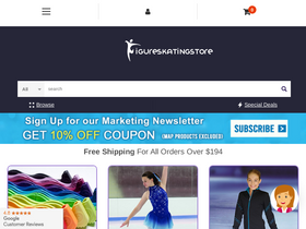 'figureskatingstore.com' screenshot