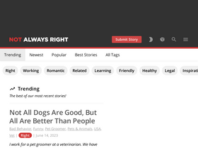 'notalwaysright.com' screenshot