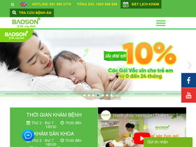 'baosonhospital.com' screenshot