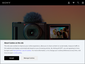 'sony.ie' screenshot