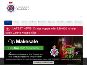 'lancashire.police.uk' screenshot