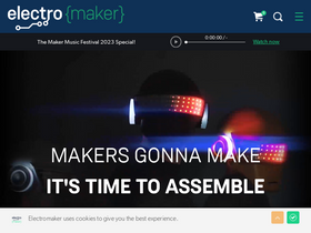 'electromaker.io' screenshot
