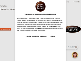 'dolce-gusto.pt' screenshot