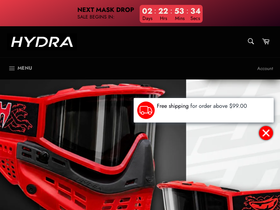 hydra.fit homepage screenshot